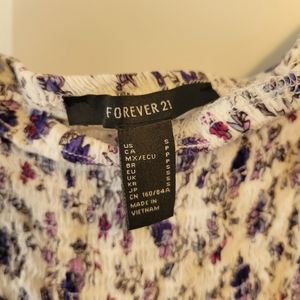 Forever 21 off the should floral dress size s